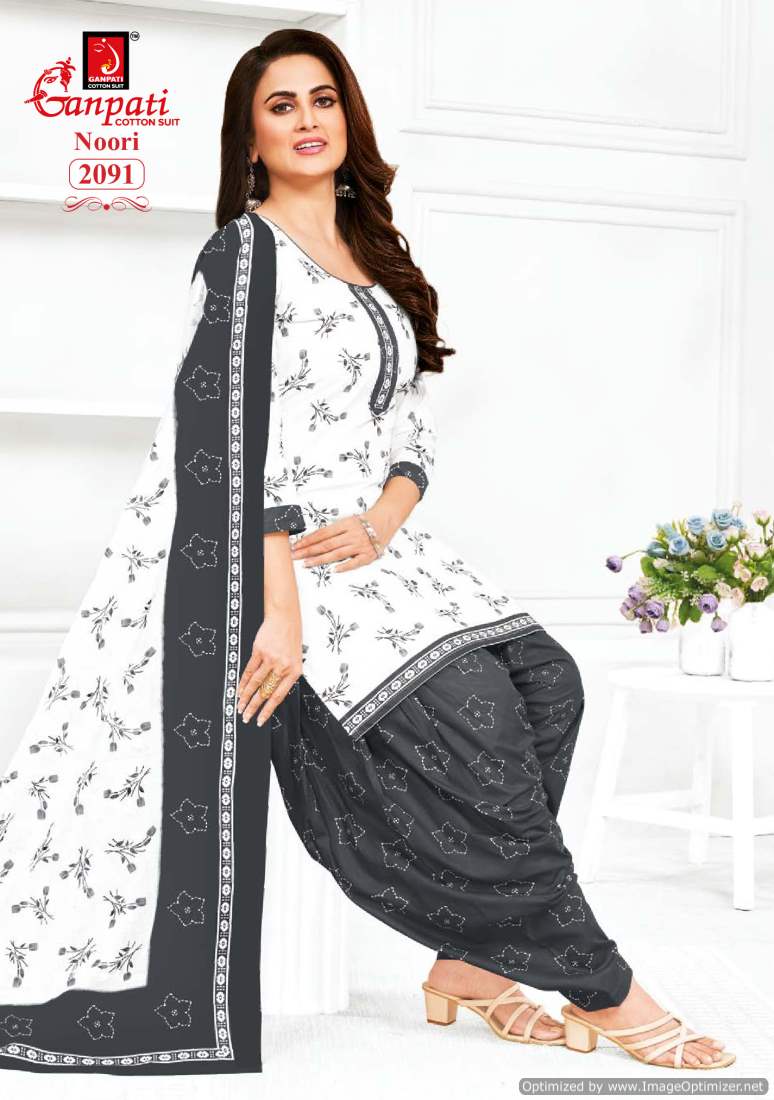 Noori Vol 9 By Ganpati Printed Cotton Dress Material Wholesale Clothing Distributors In India